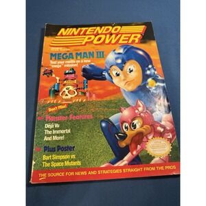 NINTENDO POWER MAGAZINE VOL 20 JAN 1991 MEGA MAN III w Inserts & POSTER